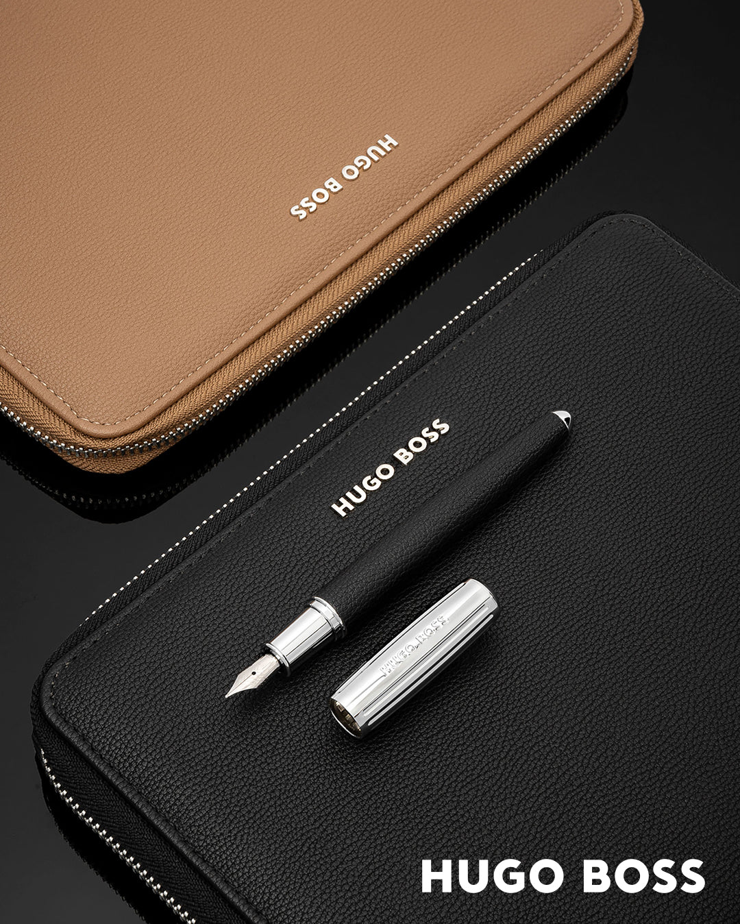 HUGO BOSS HTA410X-Conference folder zip A4 Pure Iconic Camel