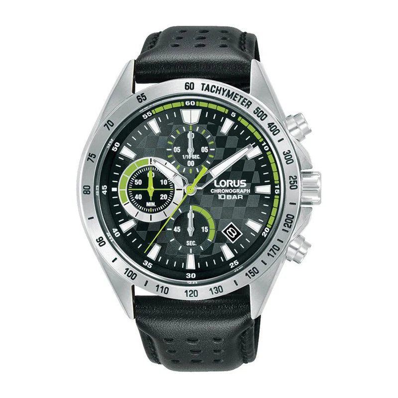 Lorus Black Sunray Dial Sports Men's Watch | RM315JX9