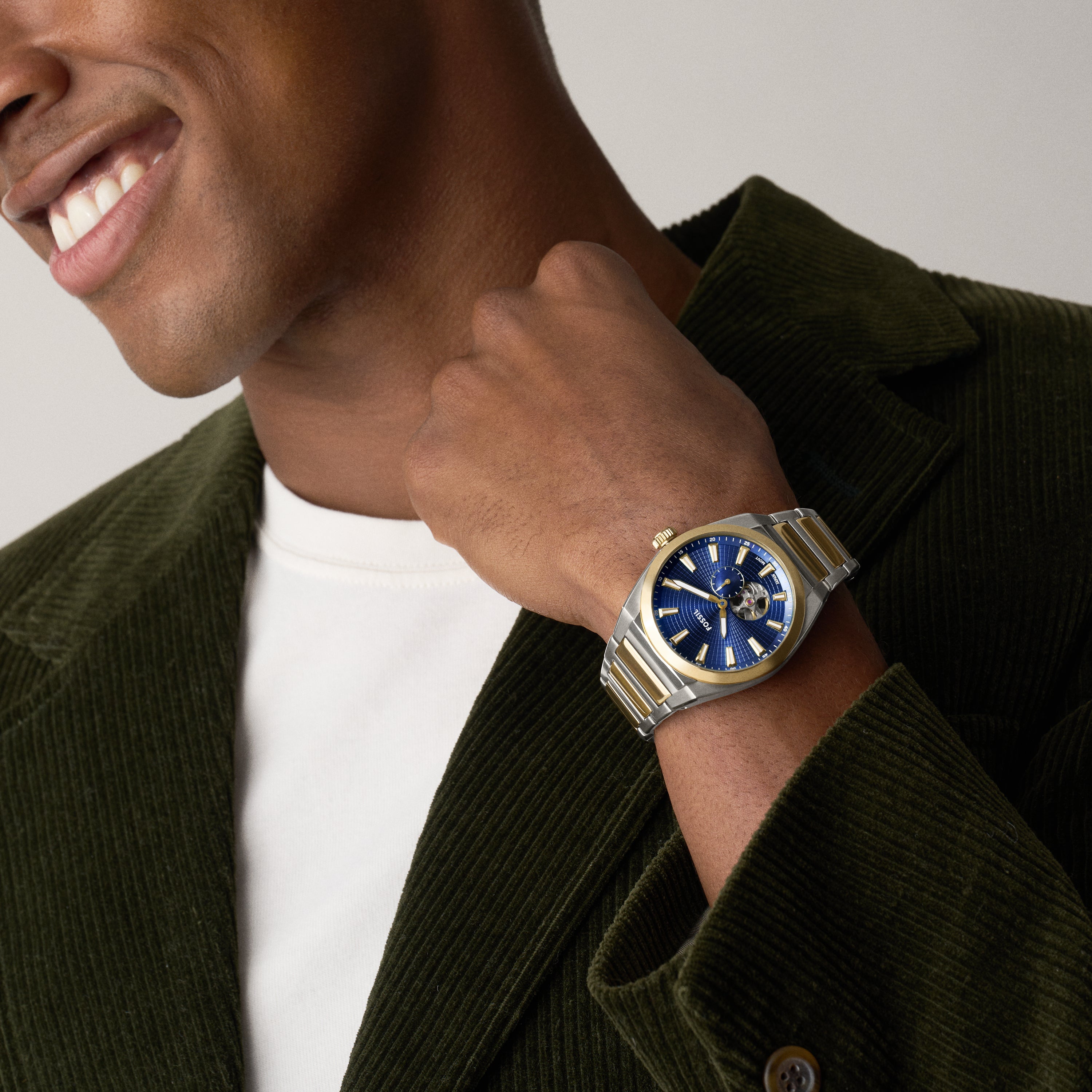 Fossil Everett Automatic Two-Tone Stainless Steel Men's Watch | ME3275