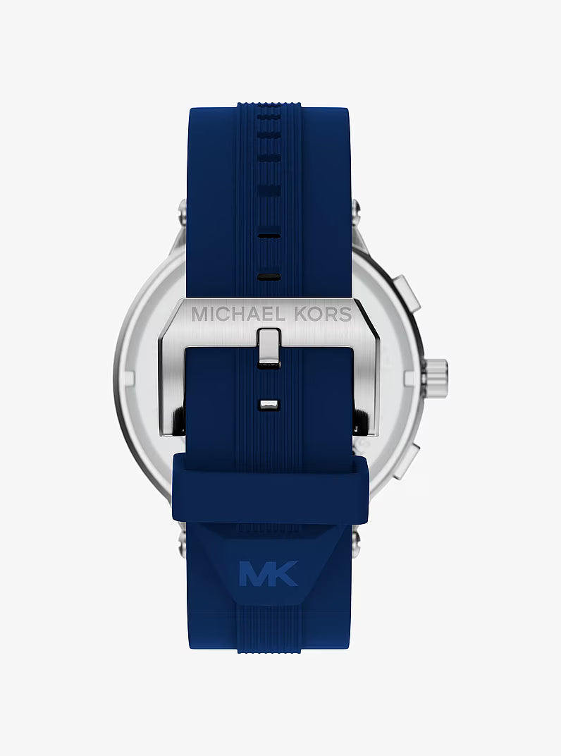Michael Kors Billie Blue Dial and Blue Silicone Strap 46mm Men's Watch | MK9254