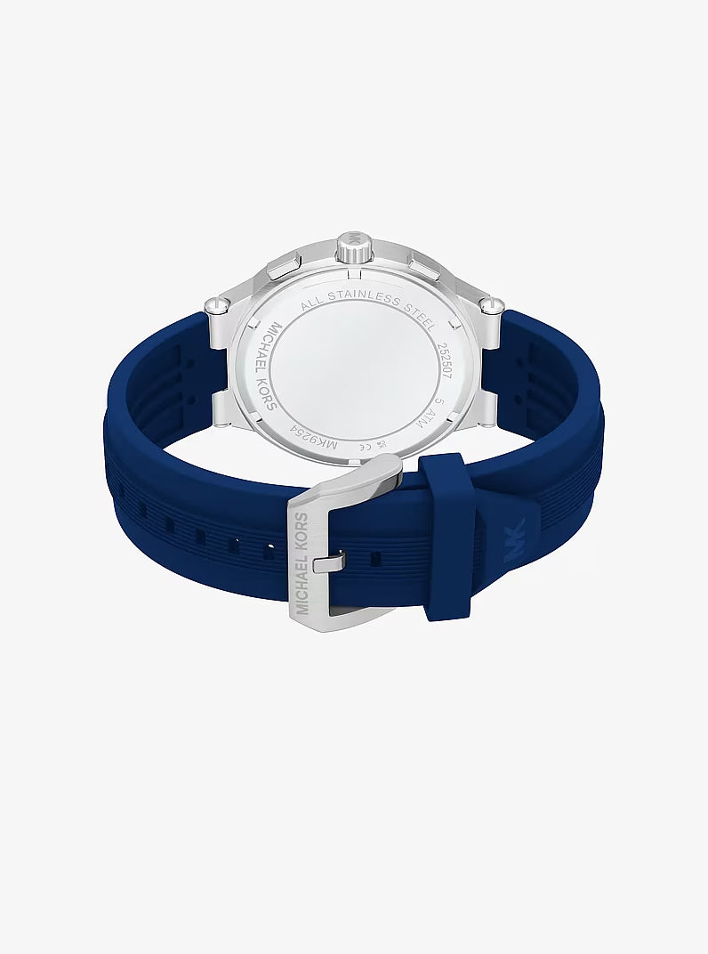 Michael Kors Billie Blue Dial and Blue Silicone Strap 46mm Men's Watch | MK9254