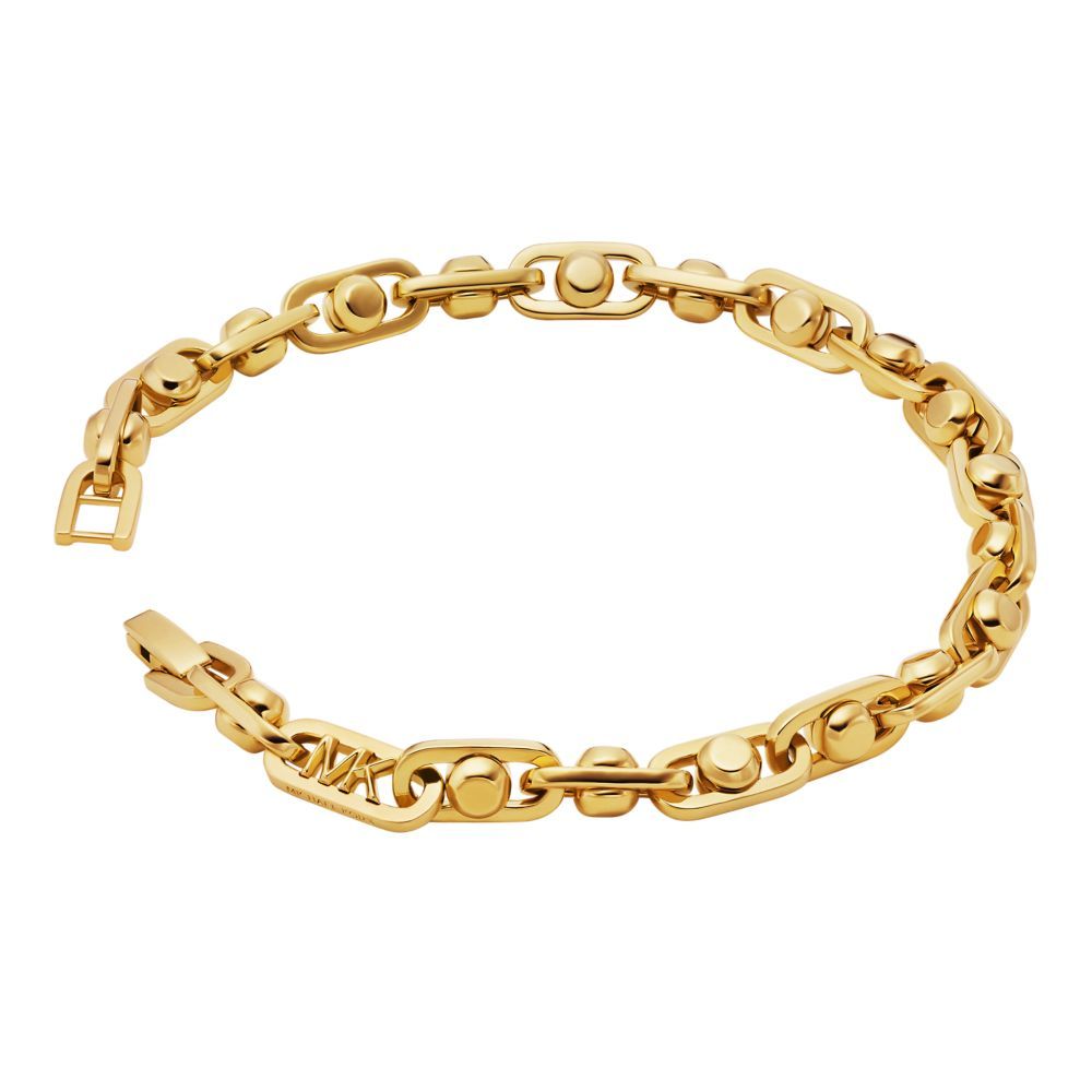 Michael Kors Astor Link Gold-Tone Brass Chain Bracelet | MKJ835700710