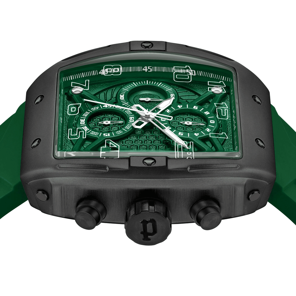 Police Coswig Green Silicon Men's Watch | PEWGO0063103