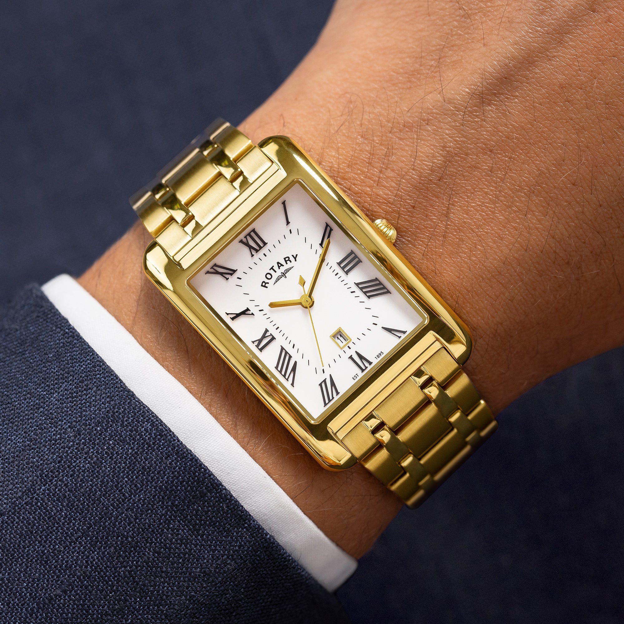 Rotary Men's Heritage Astoria Gold PVD Watch | RGB05753/01