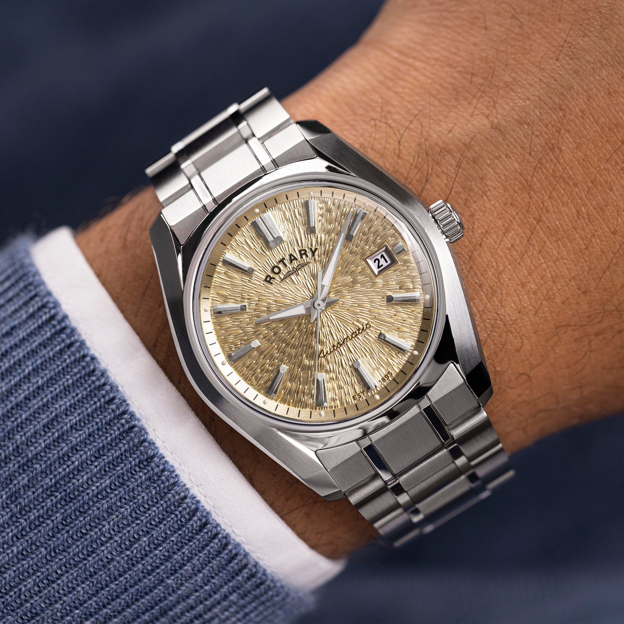 Rotary Men's Lumen Automatic Steel Watch | RGB10011/03