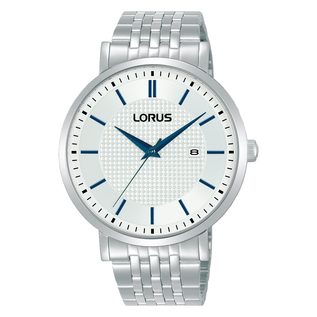 Lorus Stainless Steel blue hands Men’s Watch | RH957RX9