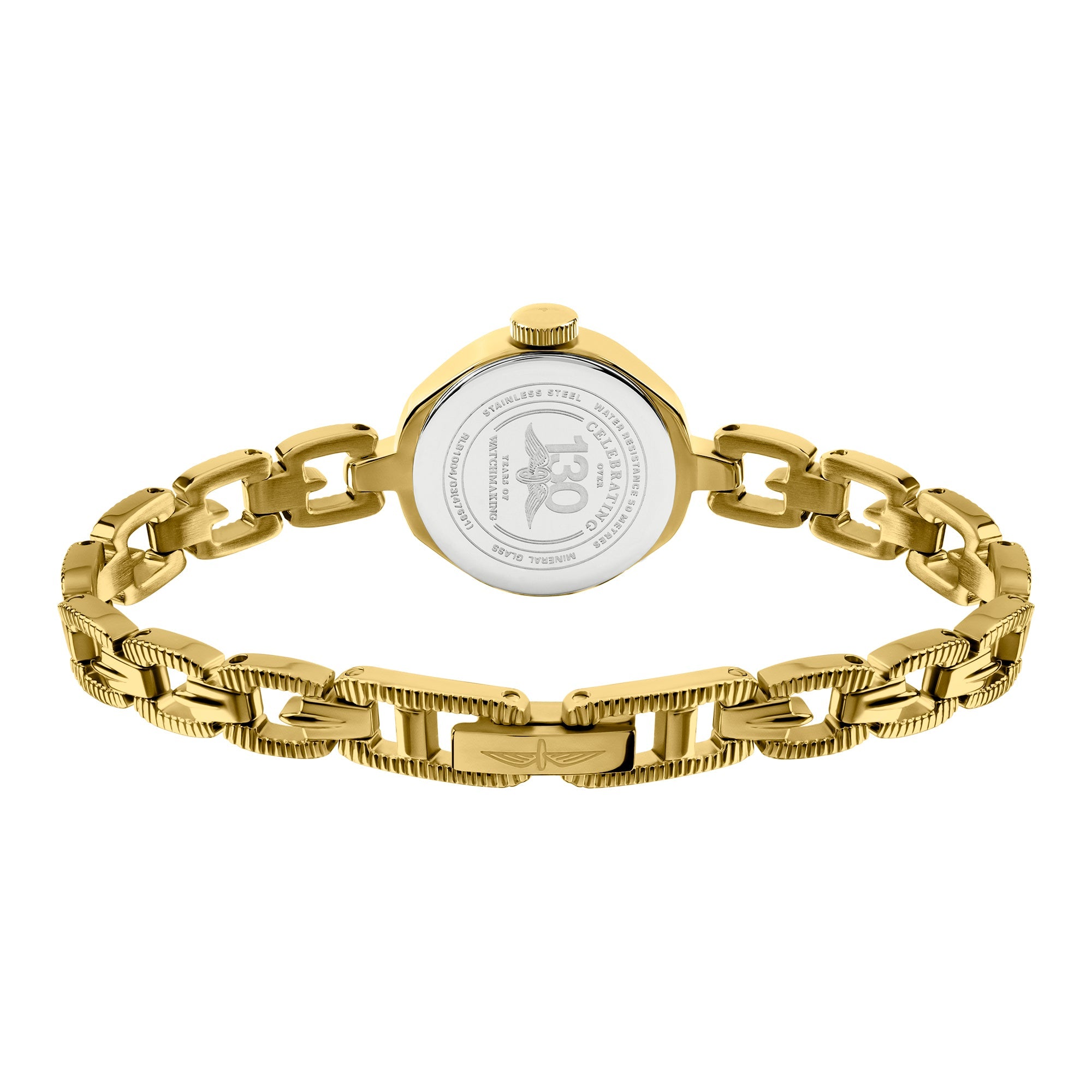 Rotary 1895 White Dial and White Steel Bracelet 20mm Women's Watch | RLB10004/03