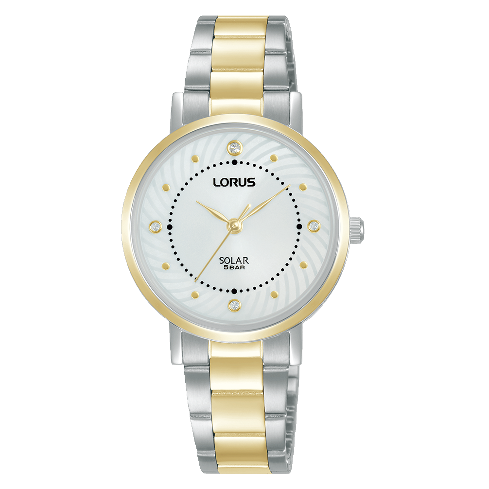 Lorus Two-Tone Silver Dial Woman's Watch | RY524AX9