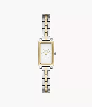 Skagen Hagen Micro White Dial and Two-Tone Steel Bracelet 31mm Women's Watch | SKW3155