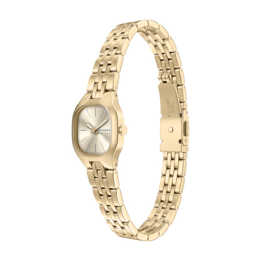 Skagen Mellem Gold Dial and Gold Steel Bracelet 22mm Women's Watch | SKW3177