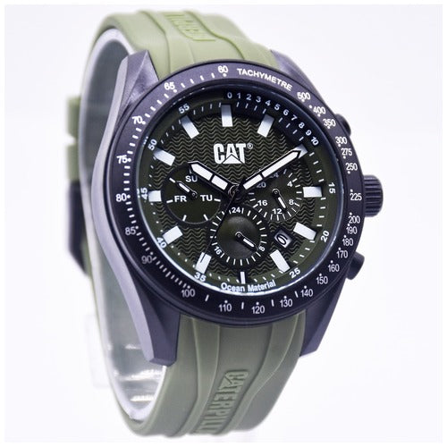 CAT Oceania Green Multi-Dial Calendar Green Strap Women's Watch | LQ.169.23.321