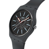 Swatch Cobblestone Street Black Dial Black Strap Unisex Watch | SO29A101