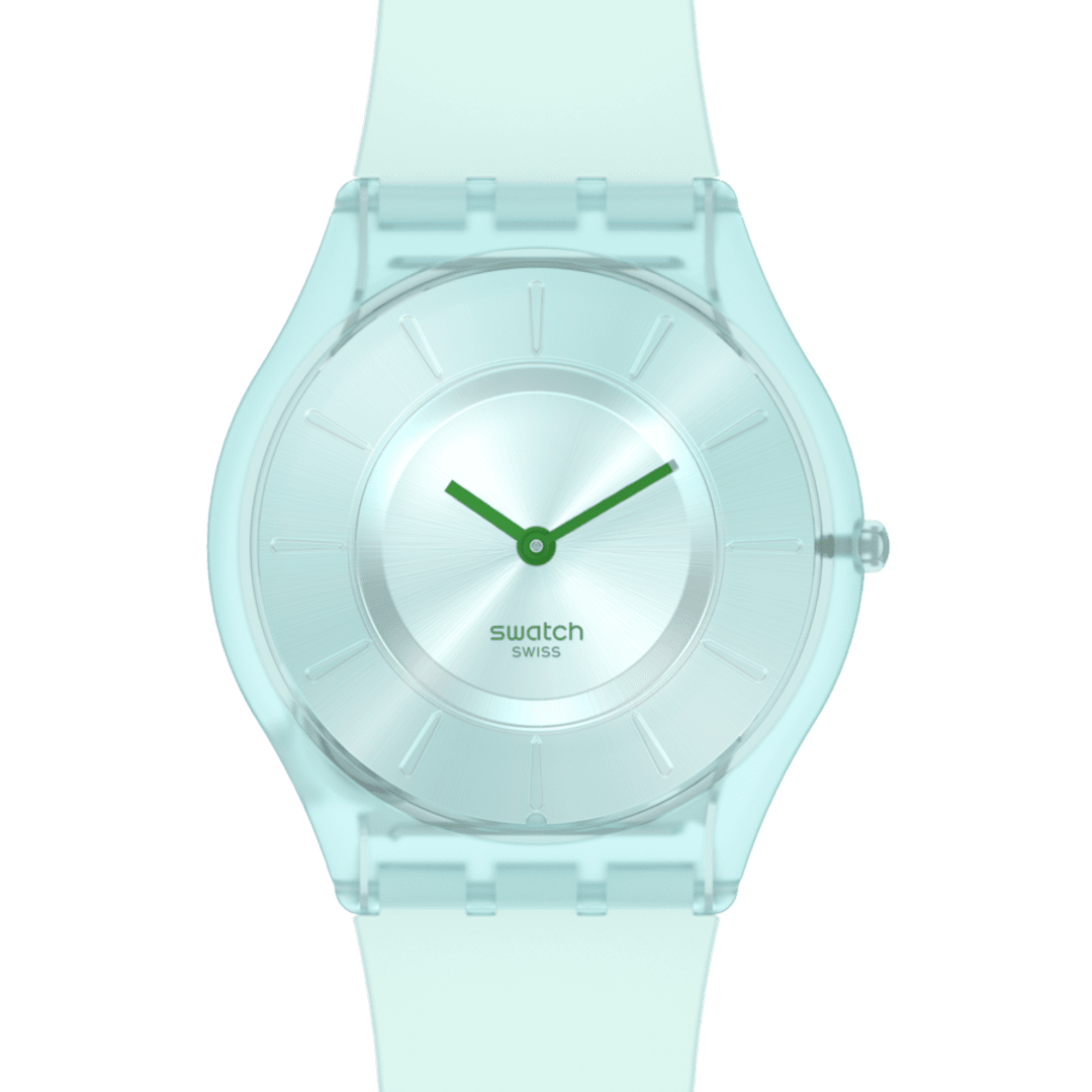 Swatch Sweet Mint Green Dial and Rubber Strap Women's Watch | SS08G100-S14