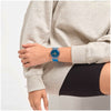 Swatch Polablue Blue Dial Transparent Case Blue Strap Unisex Watch | SO29K702