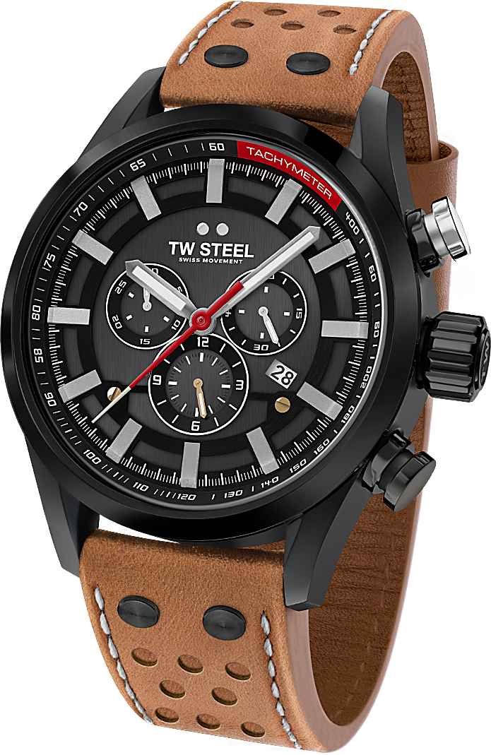 TW Steel Volante Limited Edition Brown Leather Strap Men's Watch | SVS209