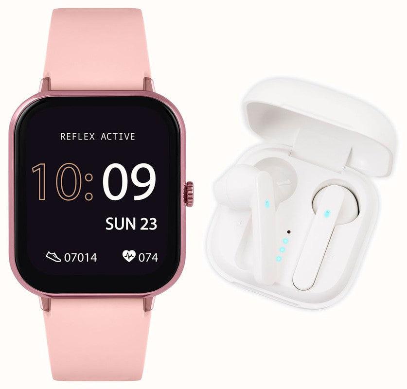 Reflex Active Series 17 Pink Smart Watch & True Wireless Sound Earbud Set | Series 17