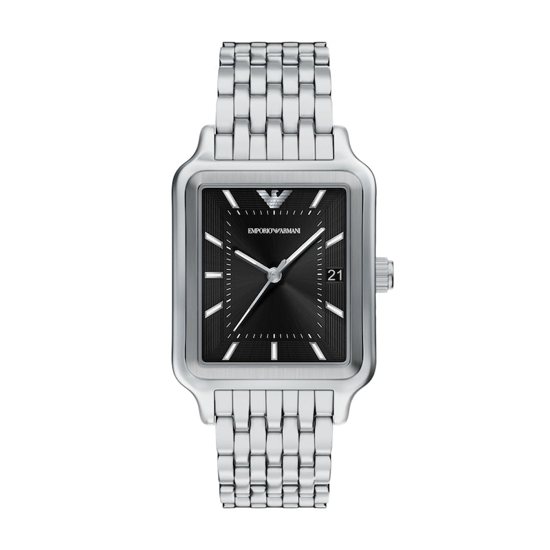 Emporio Armani Vintage Black Dial and Silver Steel Bracelet 32mm Unisex Watch | AR11755