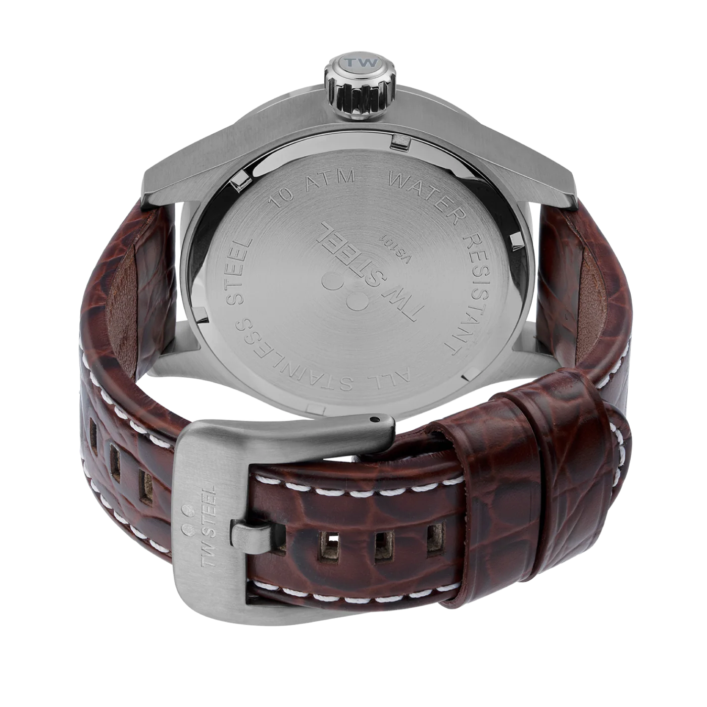 TW Steel Volante Dark Blue Dial and Brown Leather Strap 45mm Men's Watch | VS101