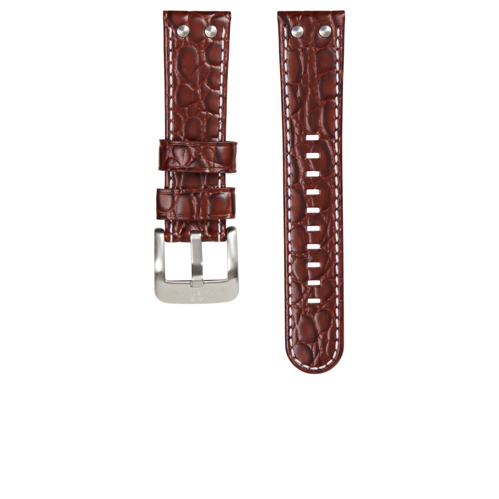 TW Steel Volante Dark Blue Dial and Brown Leather Strap 45mm Men's Watch | VS101