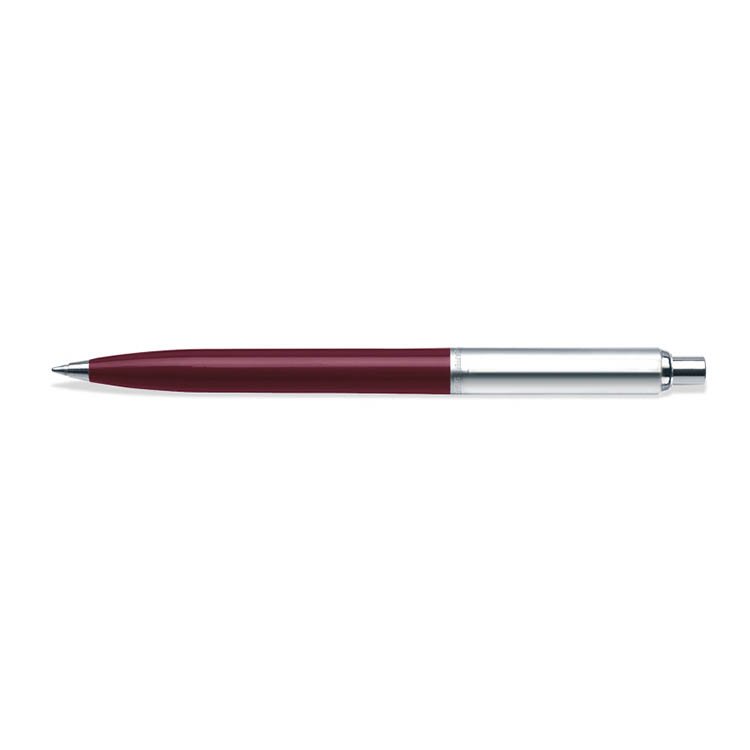 Sheaffer Sentinel Burgundy and Chrome Ballpoint Pen With Chrome Trims | E23217251