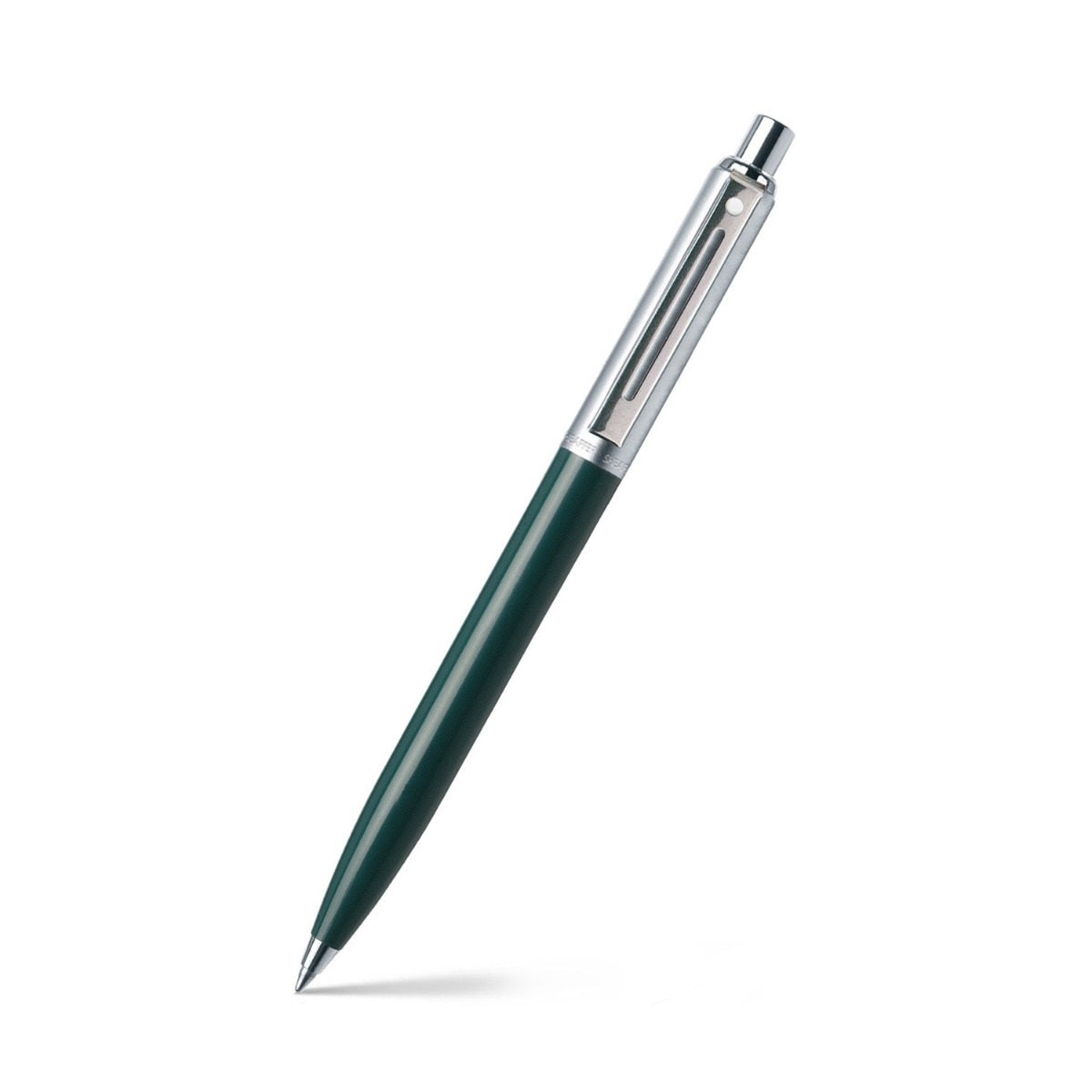 Sheaffer Sentinel Dark Green and Chrome Ballpoint Pen With Chrome Trims | E23215151