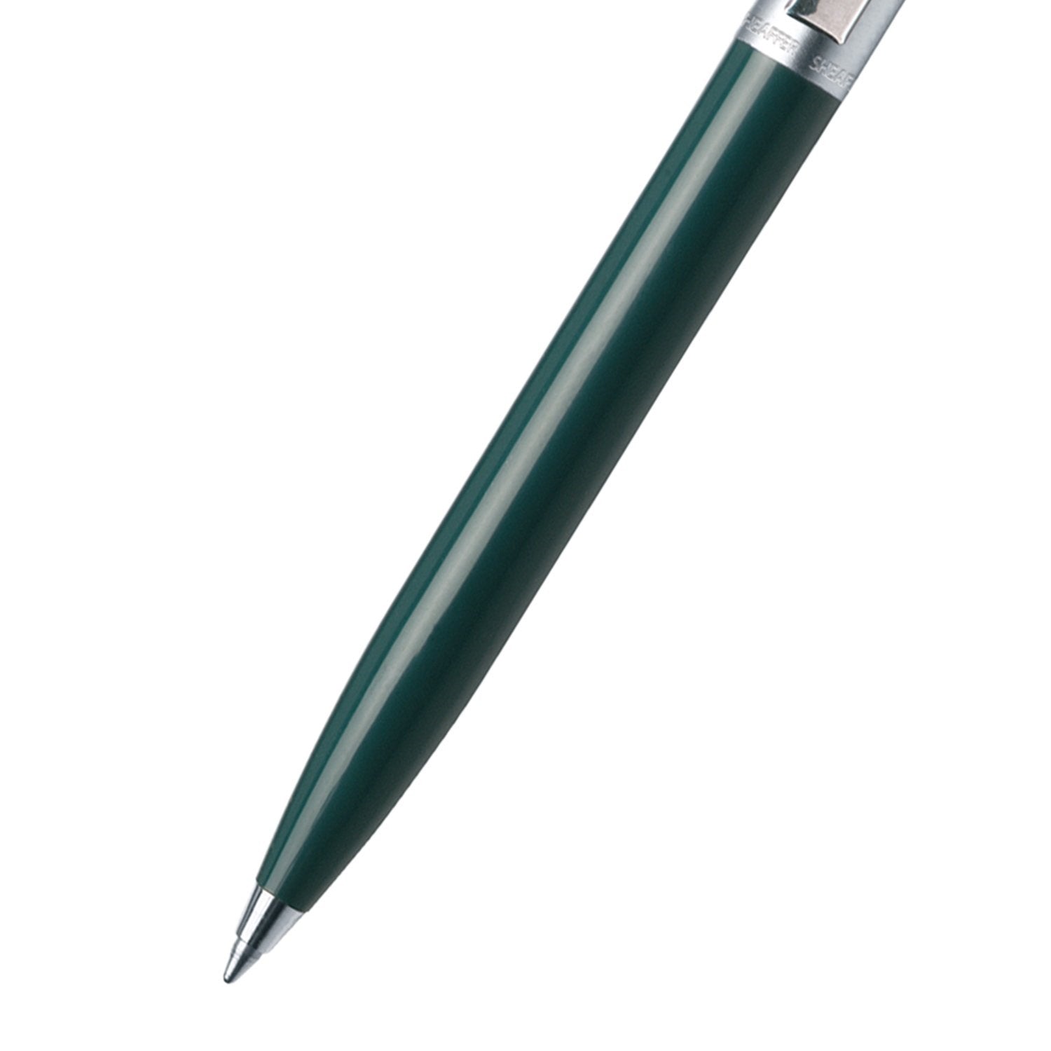 Sheaffer Sentinel Dark Green and Chrome Ballpoint Pen With Chrome Trims | E23215151
