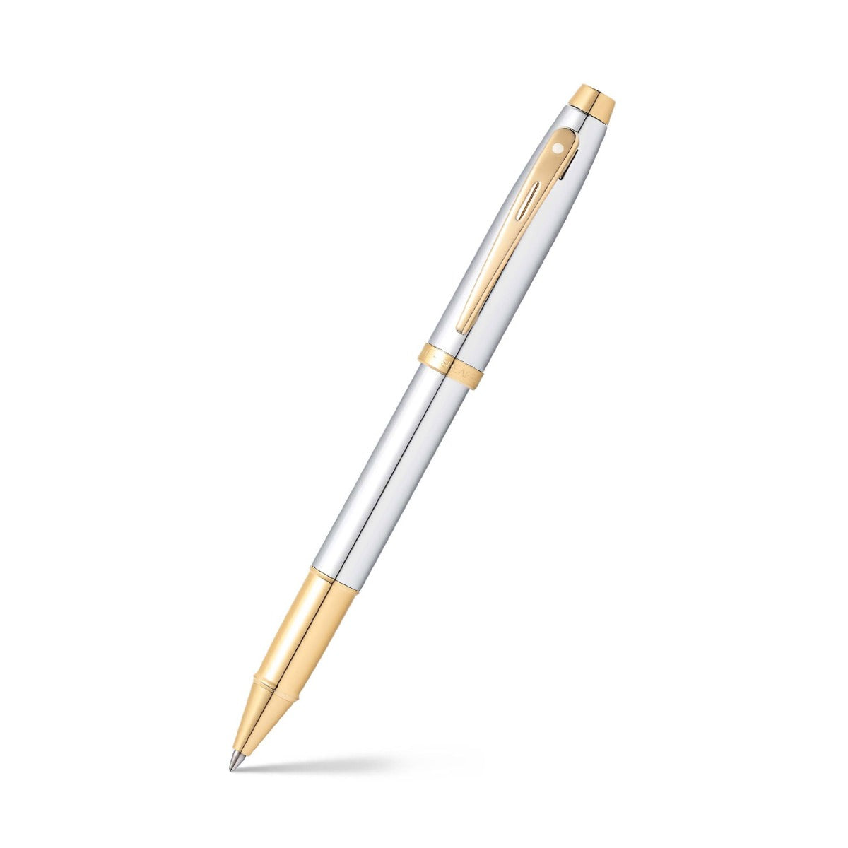 Sheaffer 100 Chrome with Gold Trims Rollerball Pen | E1934051