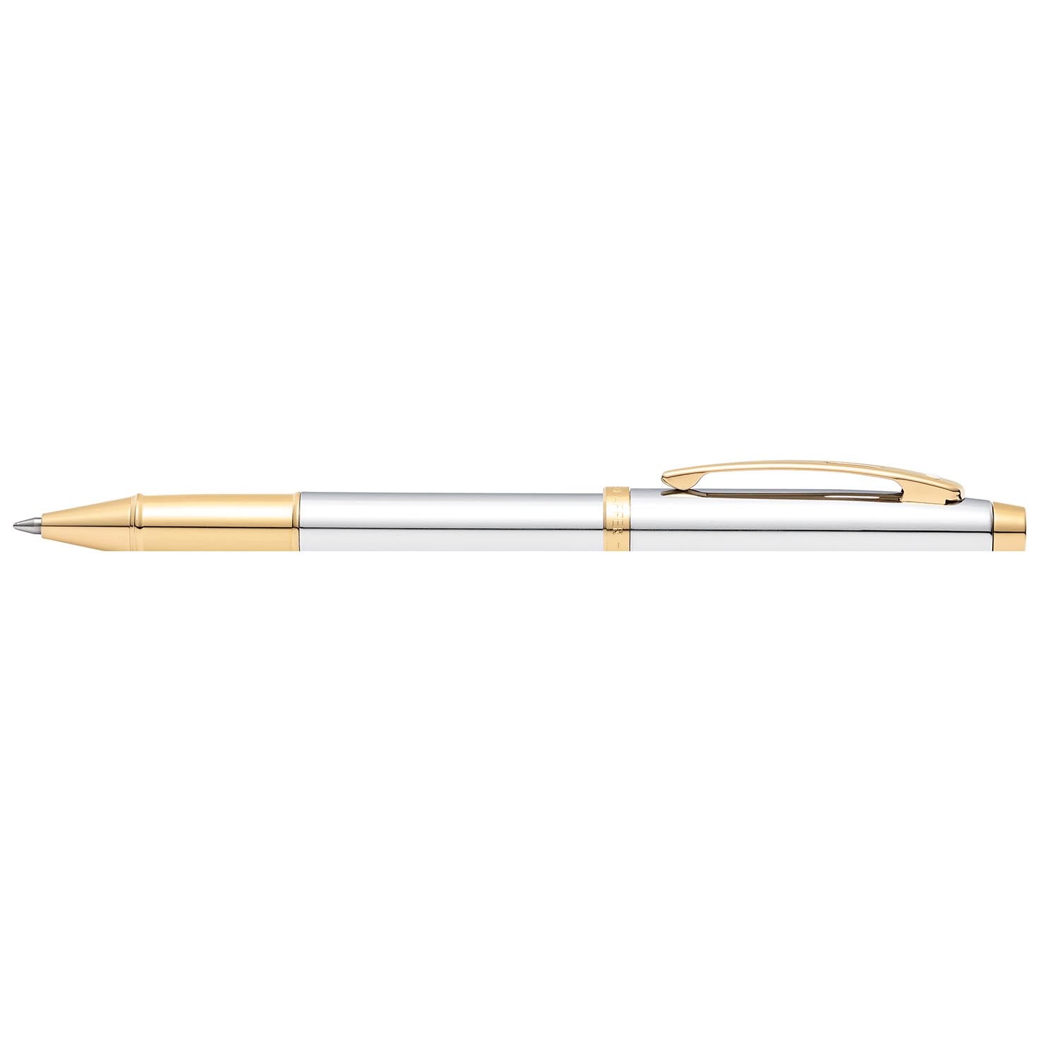 Sheaffer 100 Chrome with Gold Trims Rollerball Pen | E1934051