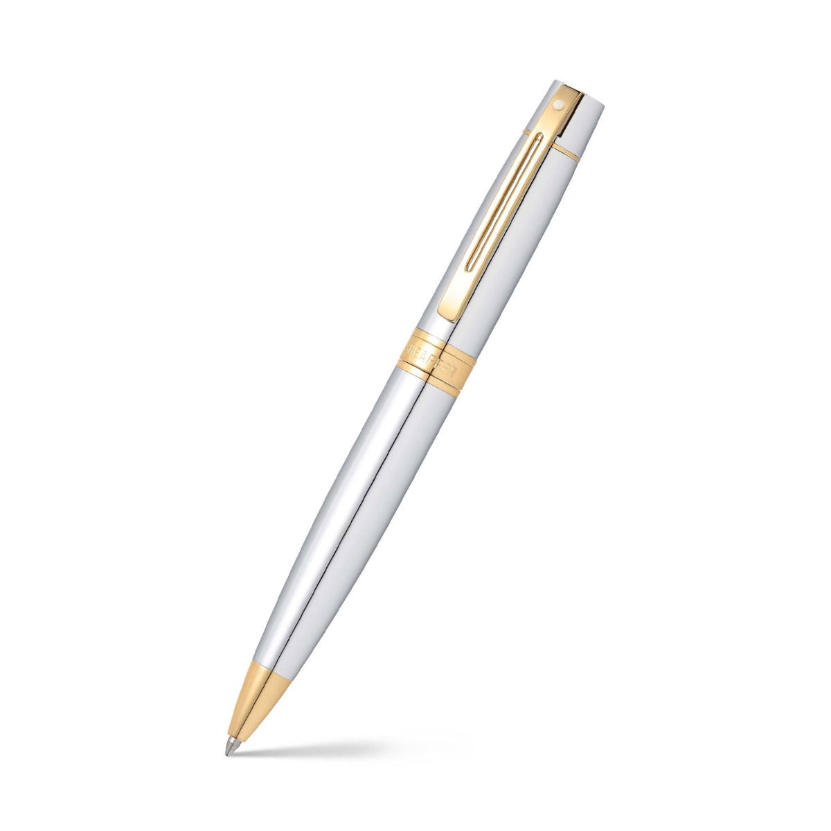 Sheaffer 300 Chrome with Gold Trims Ballpoint Pen | E2934251