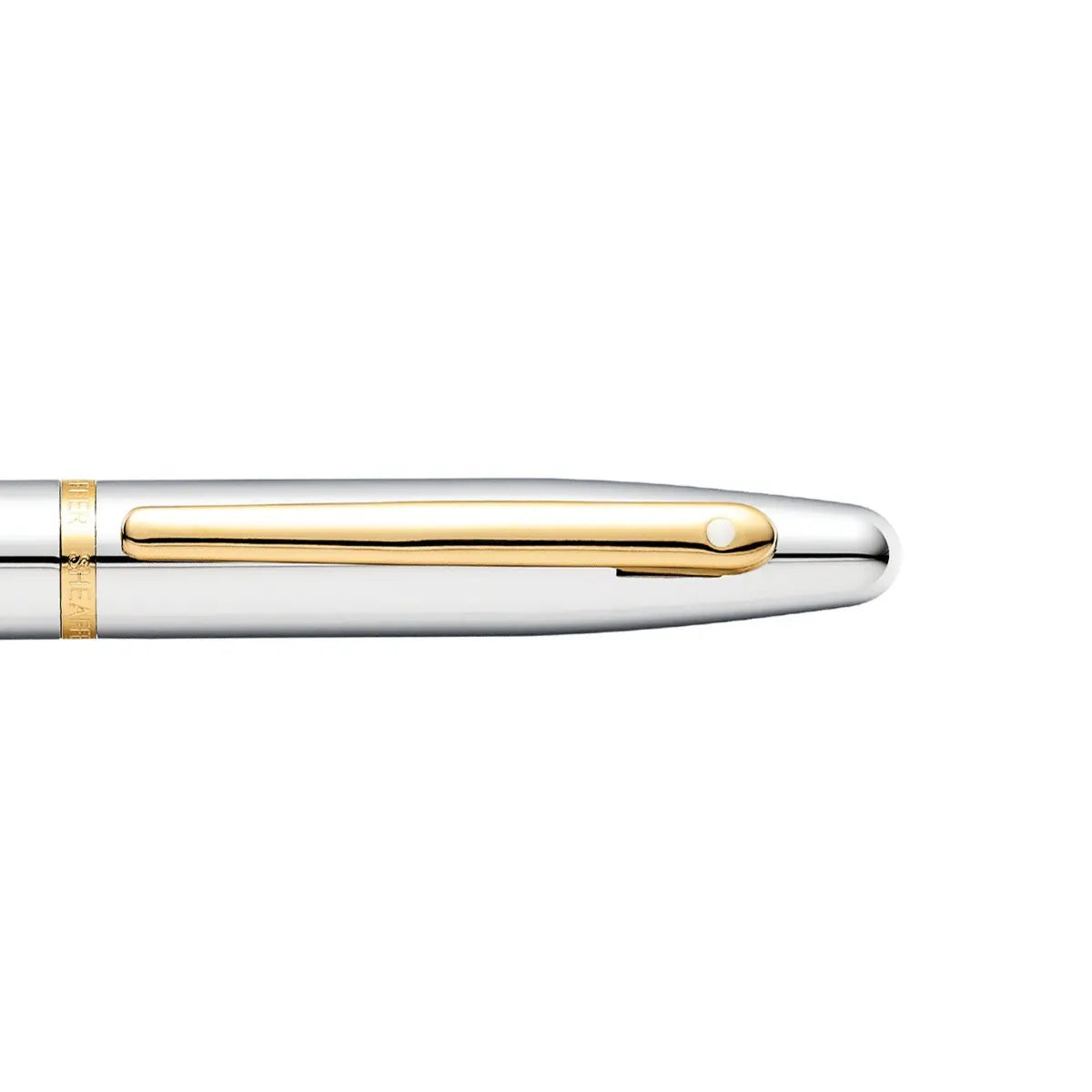 Sheaffer VFM Polished Chrome Rollerball Pen With Gold Trims | E1942251