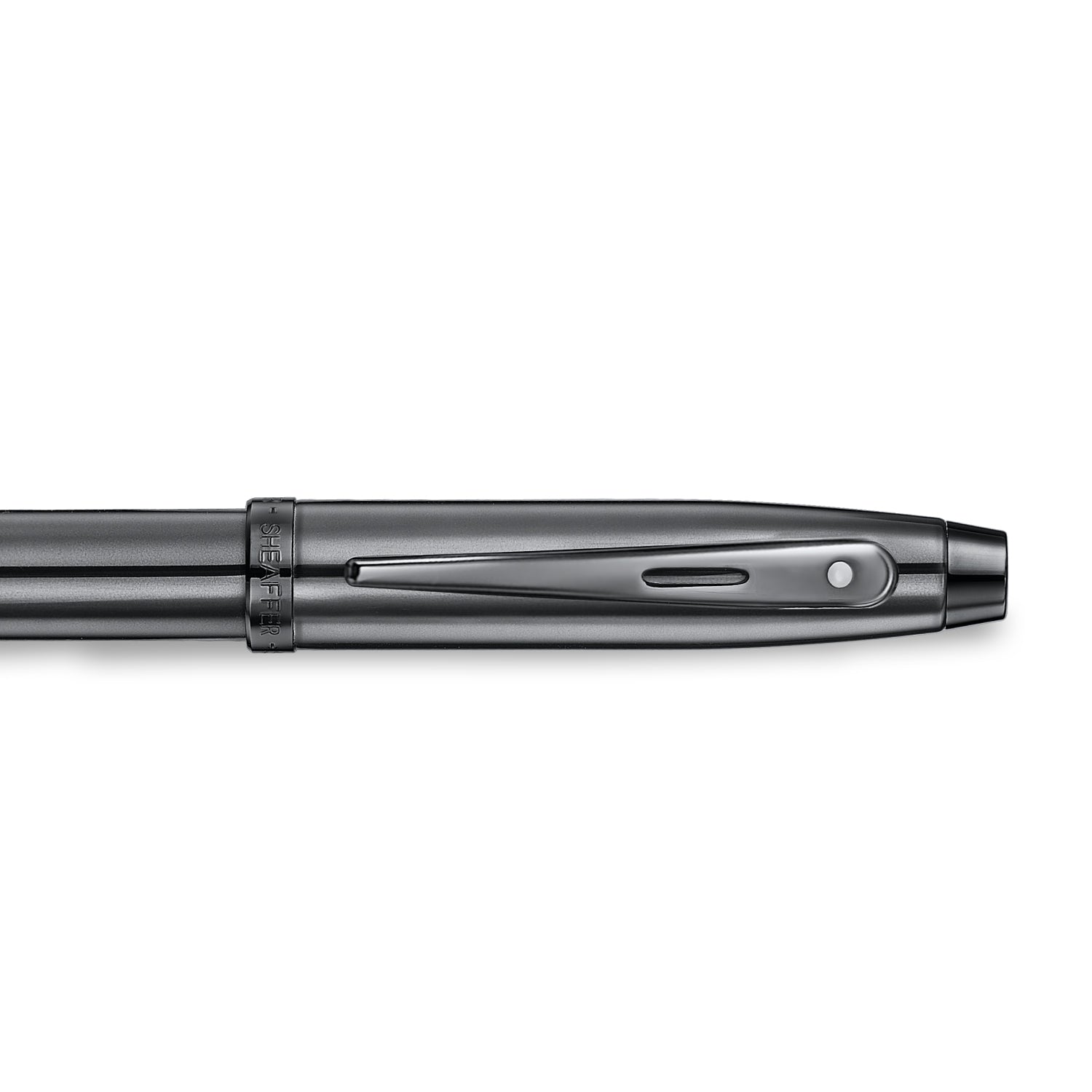 Sheaffer 100 9375 Ionic Gunmetal Grey Ballpoint Pen with Shiny PVD Trims | E2937551