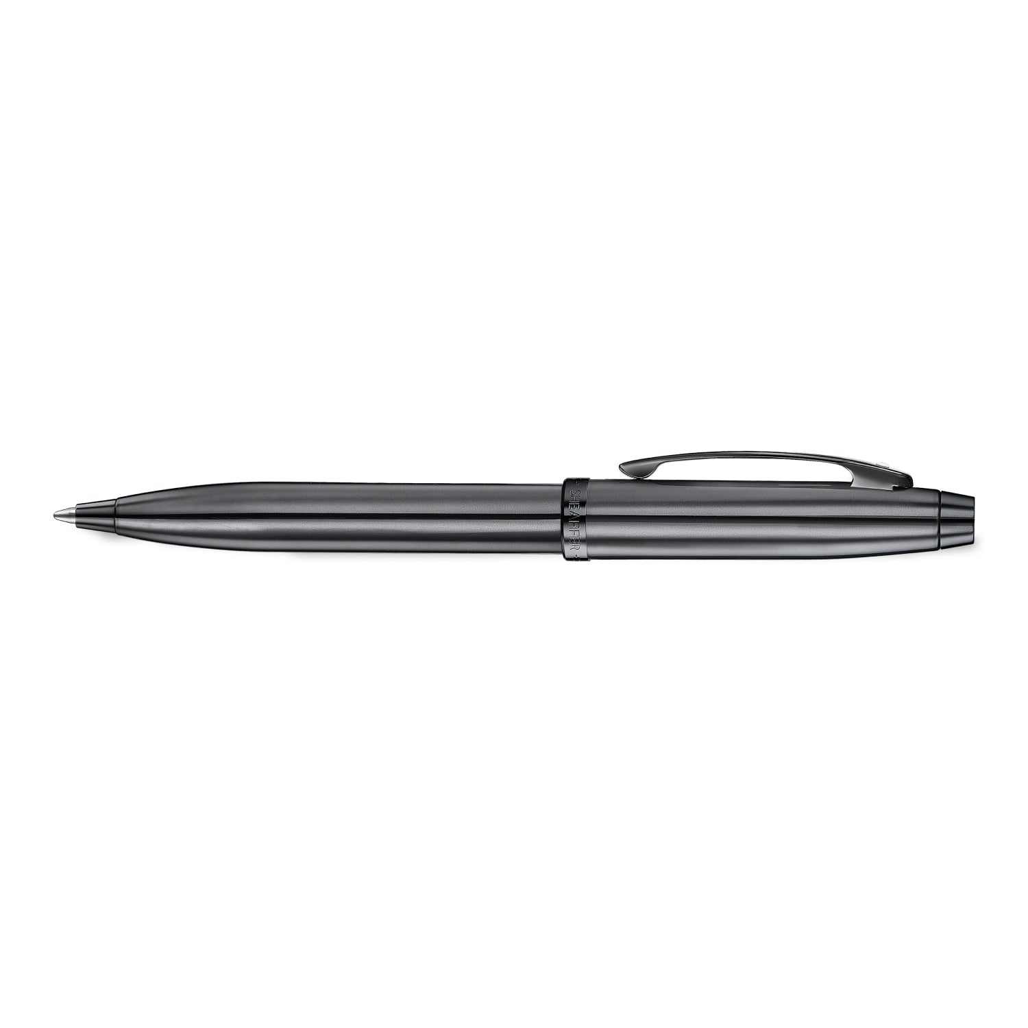 Sheaffer 100 9375 Ionic Gunmetal Grey Ballpoint Pen with Shiny PVD Trims | E2937551