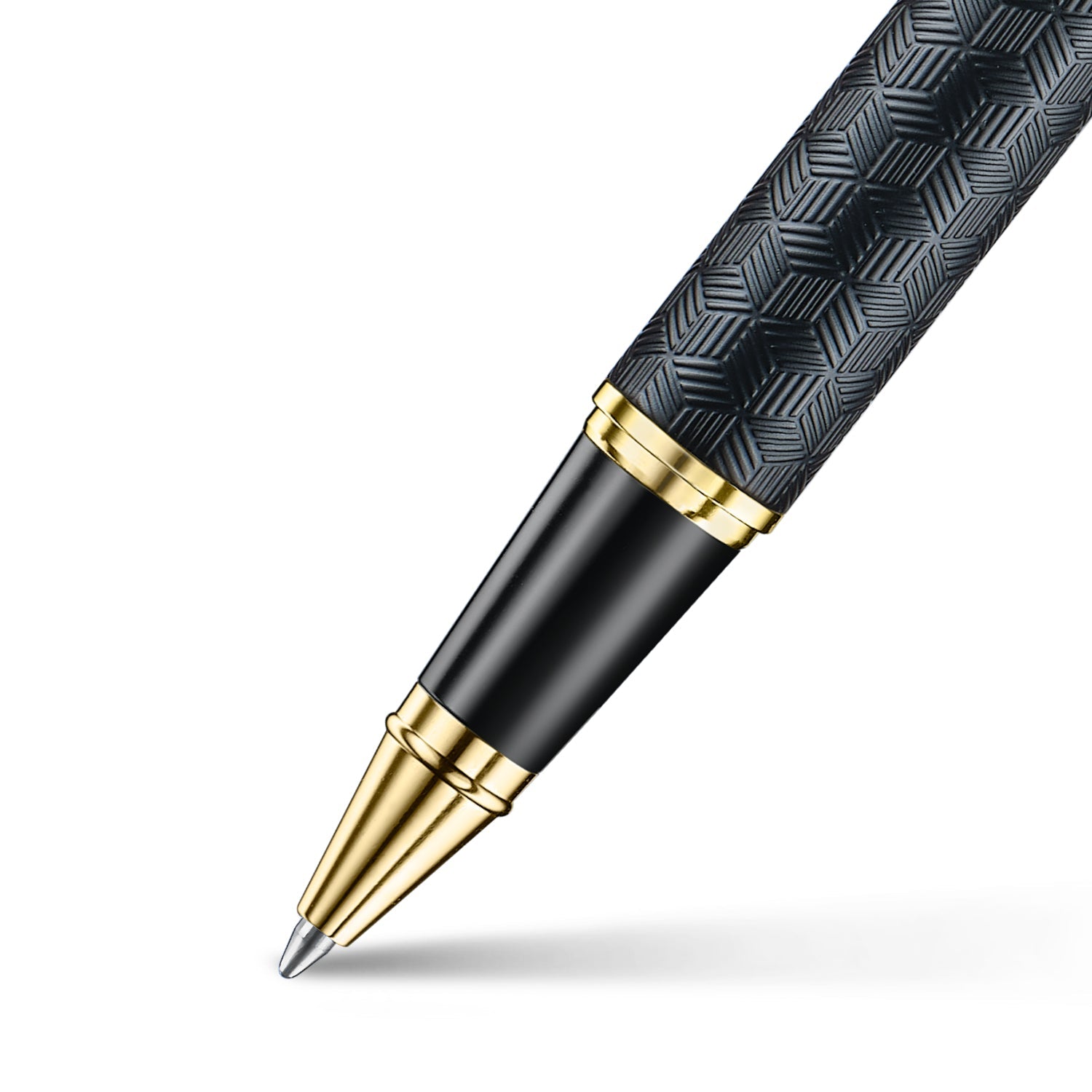 Sheaffer 300 9347 Engraved Black Rollerball Pen with Chrome Cap and Gold Trims | E1934751