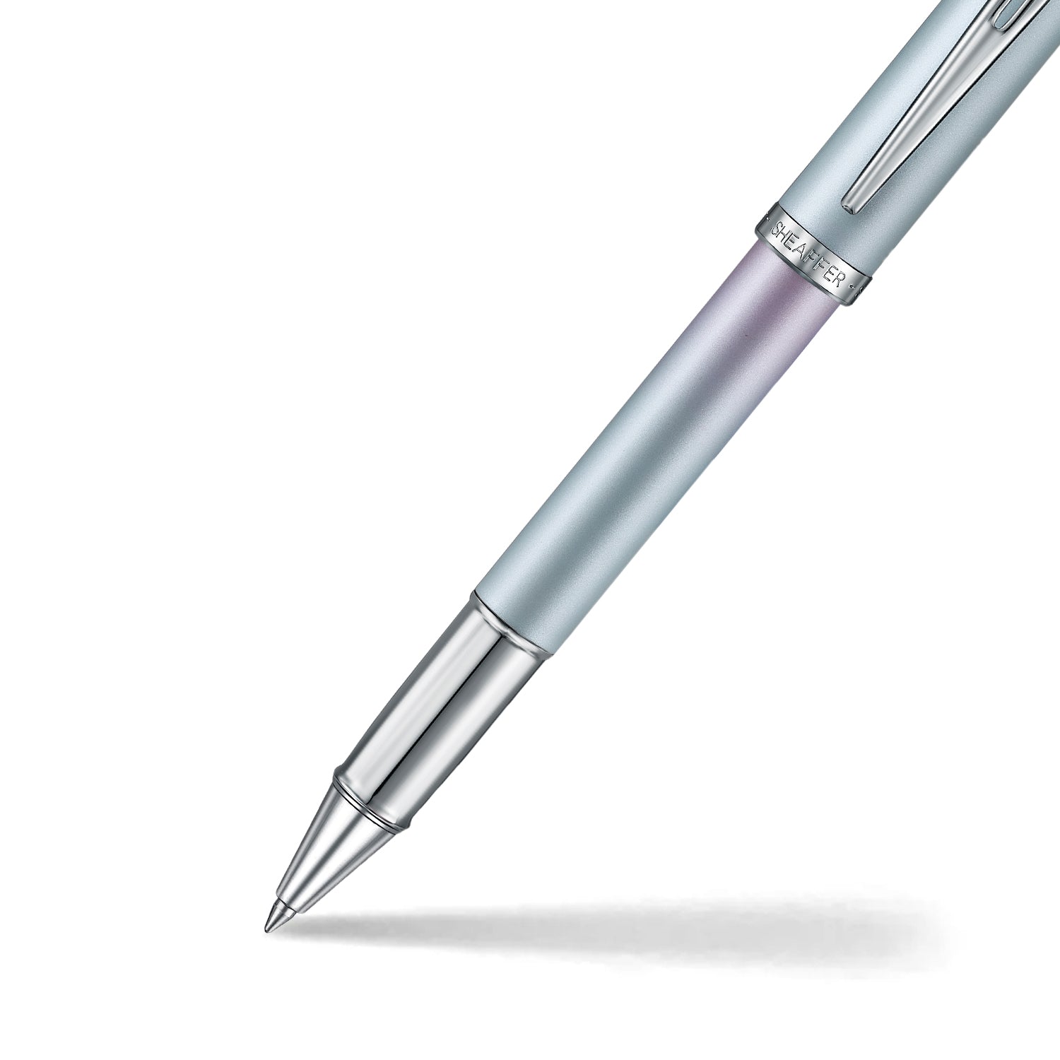 Sheaffer 100 9376 Expressions Blue and Pink Pearlised Gradient Rollerball Pen with Chrome-plated Trims | E1937651