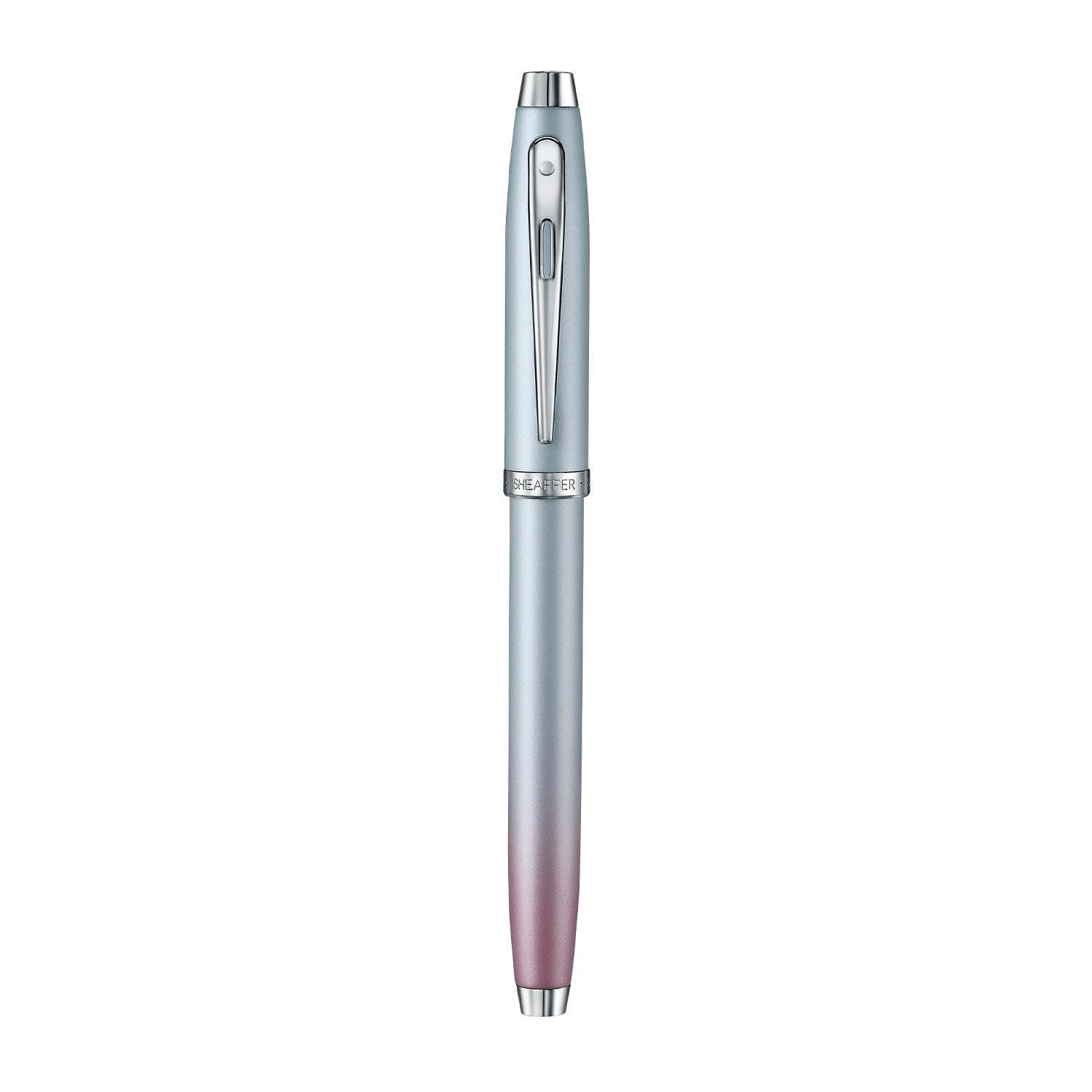 Sheaffer 100 9376 Expressions Blue and Pink Pearlised Gradient Fountain Pen with Chrome-plated Trims | E0937653