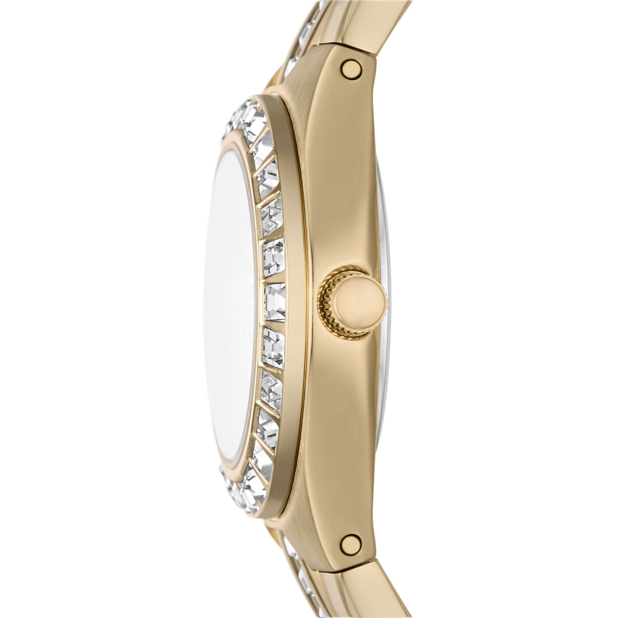 Relic Queen'S Court Gold Dial and Steel Bracelet 27mm Women's Watch | ZR11778