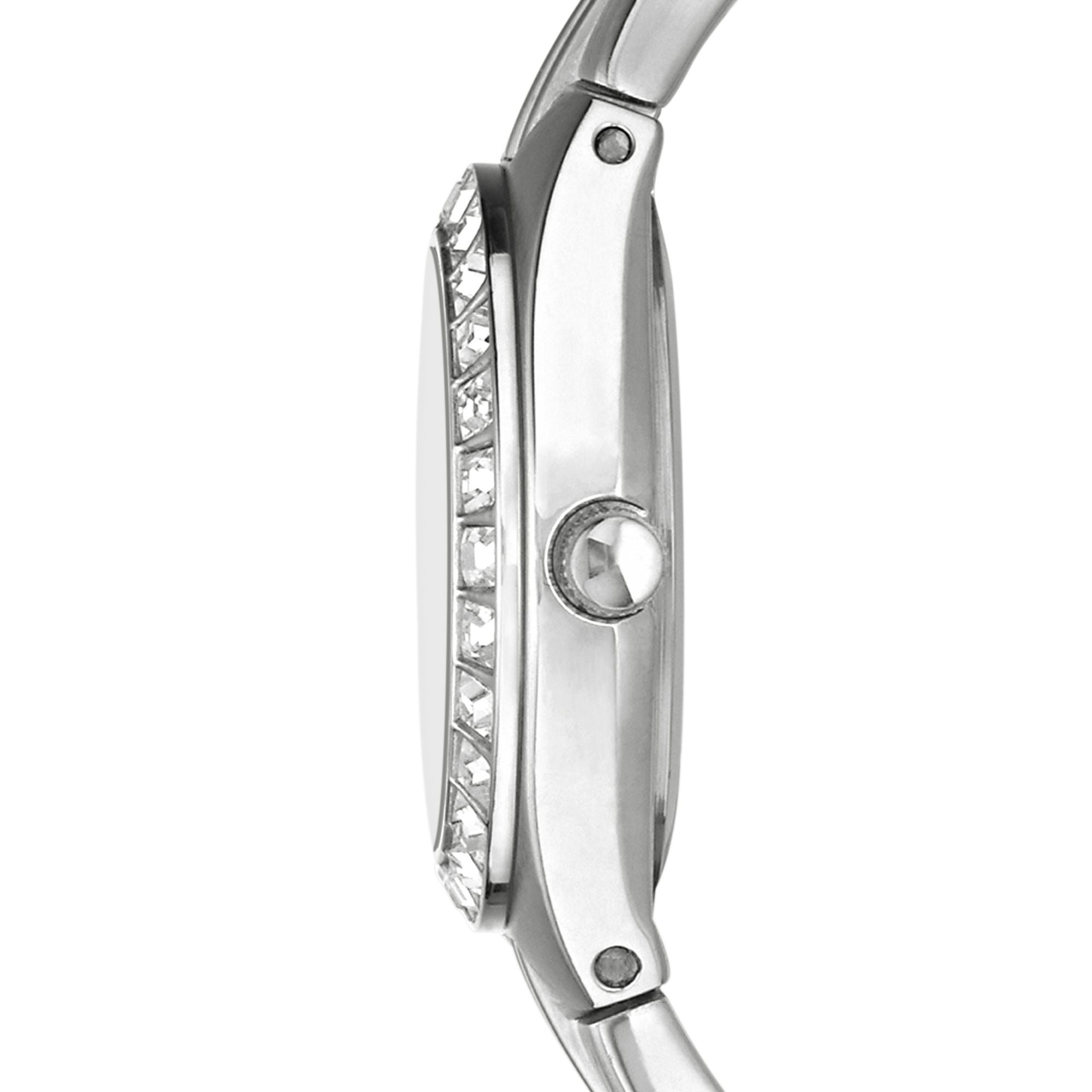 Relic Queen'S Court Silver Dial and Steel Bracelet 27mm Women's Watch | ZR11787