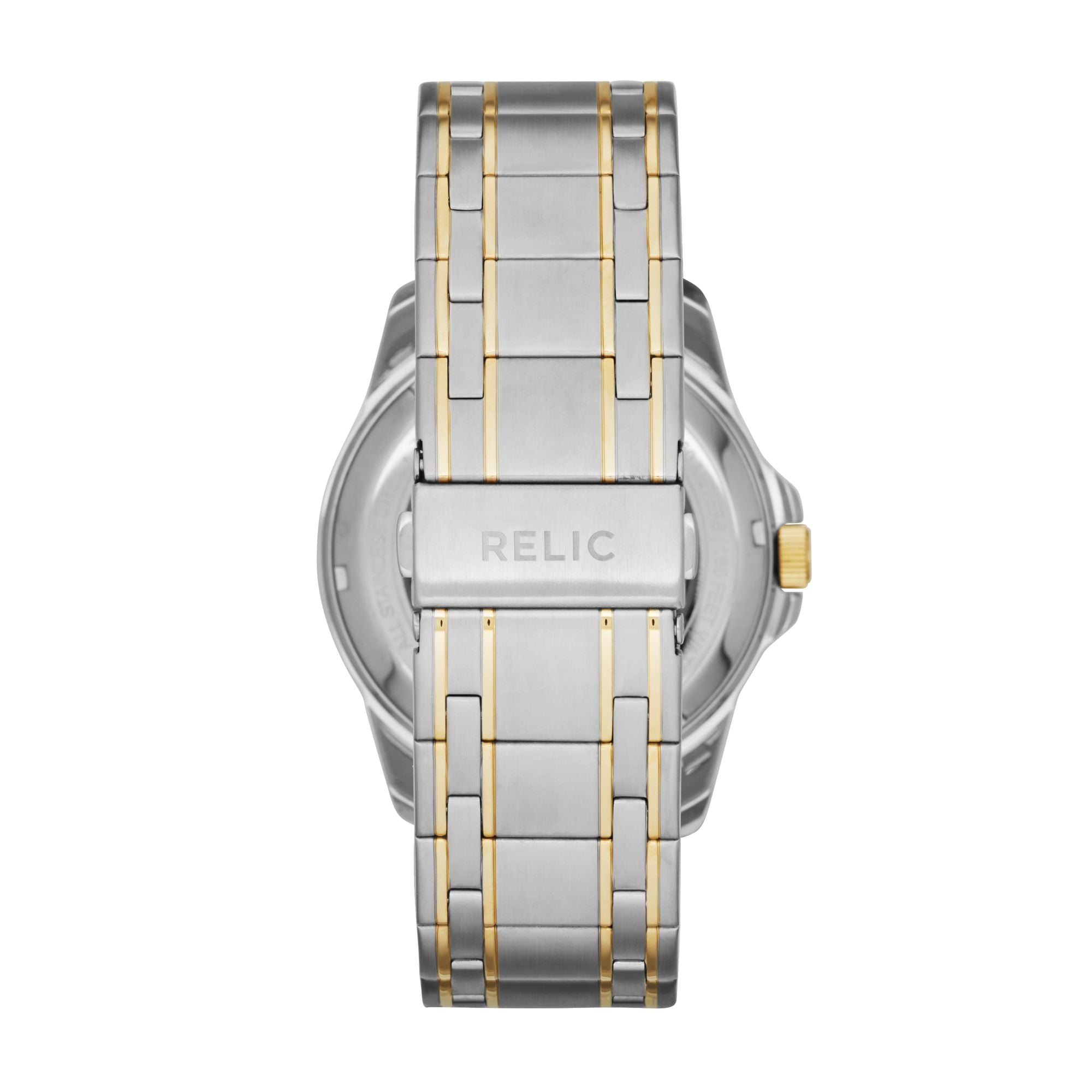 Relic Damon Silver Dial and Steel Bracelet 42mm Men's Watch | ZR12109