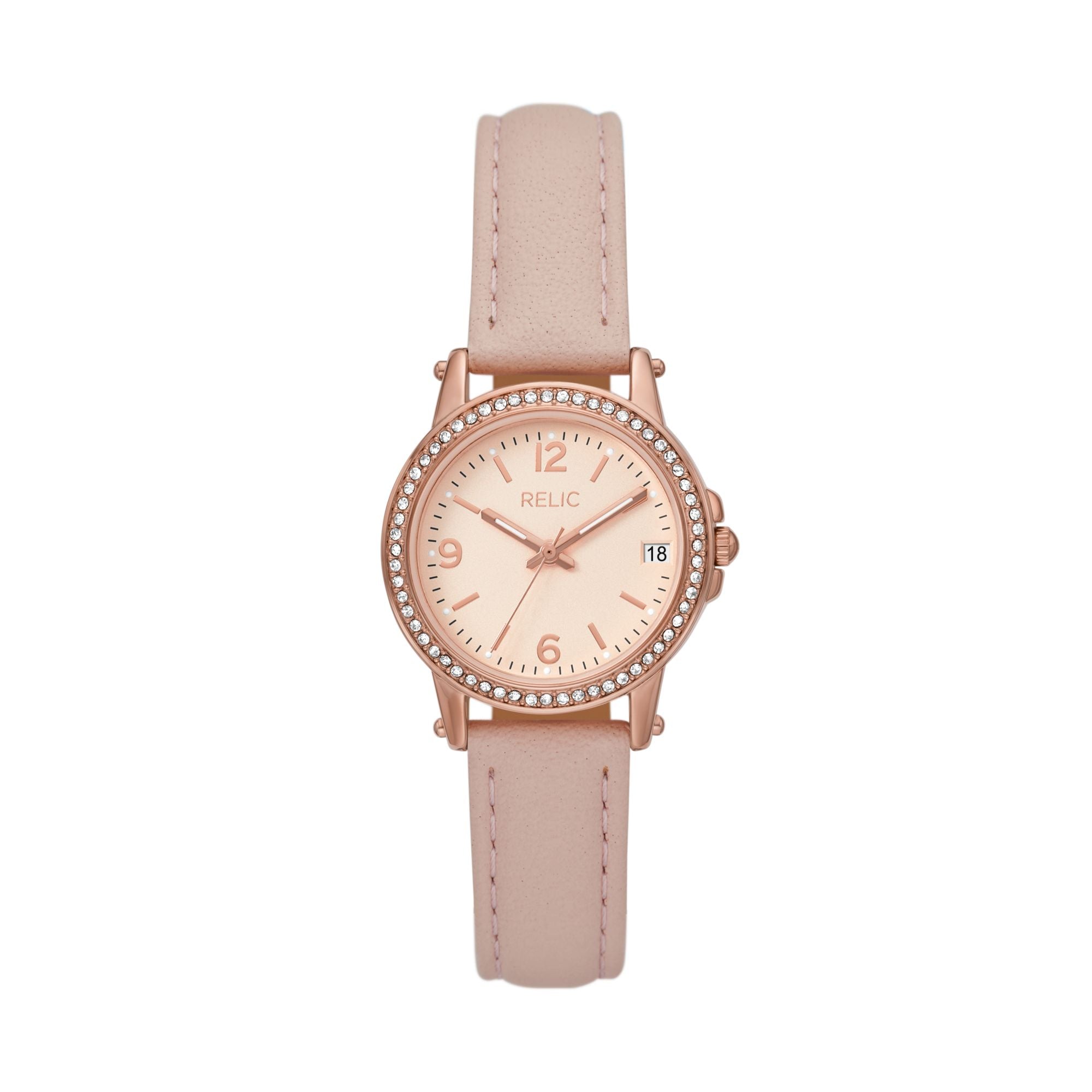 Relic Matilda Rose Gold Dial and Leather 29mm Women's Watch | ZR34647