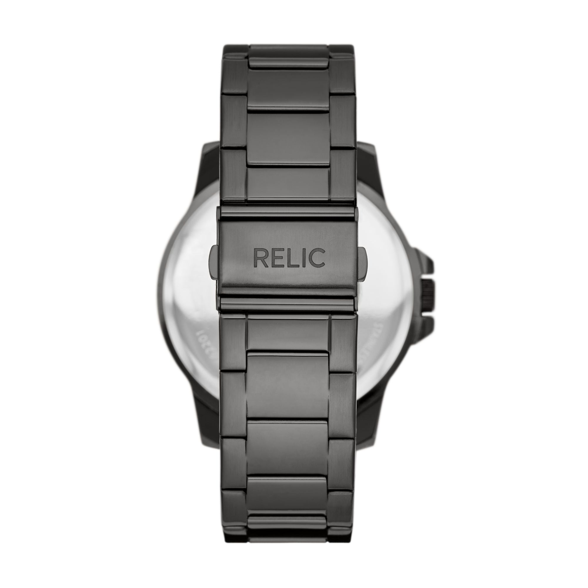 Relic Gift Sets Black Dial and Steel Bracelet 46mm Men's Watch | ZR97000