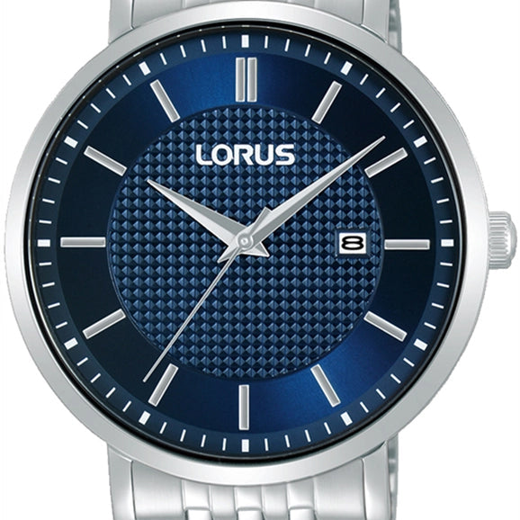 Lorus Blue Dial Stainless Steel Men's Watch | RH955RX9