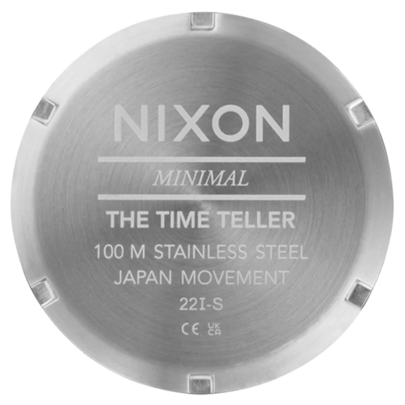 NIXON Time Teller Silver Byron Blue Unisex Watch | A0455302-00