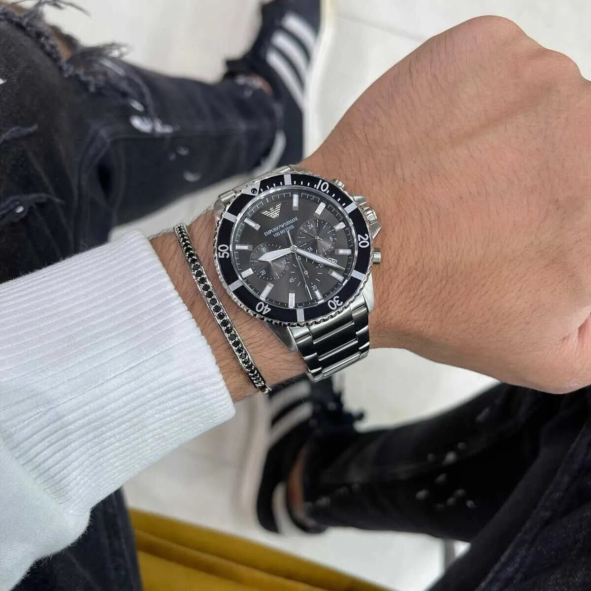 Emporio Armani Chronograph Stainless Steel Men's Watch | AR11360