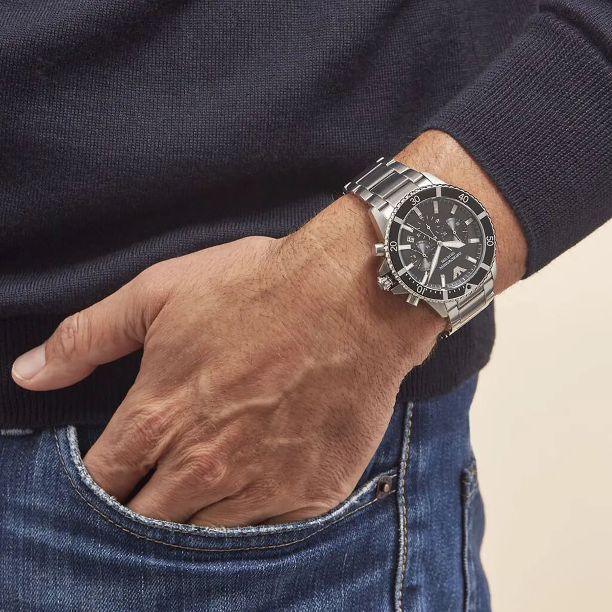 Emporio Armani Chronograph Stainless Steel Men's Watch | AR11360