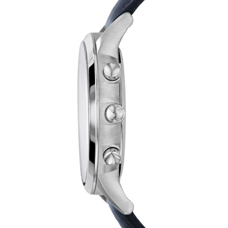 Emporio Armani Renato Blue Dial and Blue Leather 42mm Men's Watch | AR2473