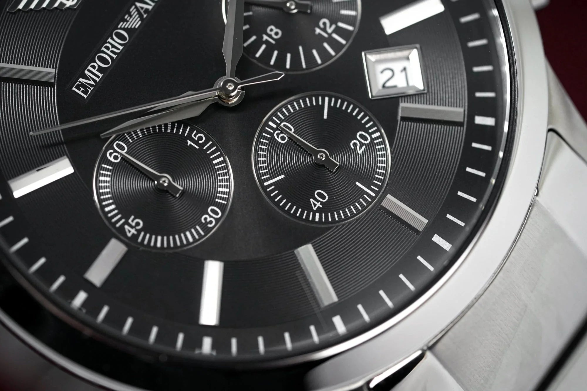 Emporio Armani Renato Silver Dial and Silver Stainless Steel 41mm Men's Watch | AR2434