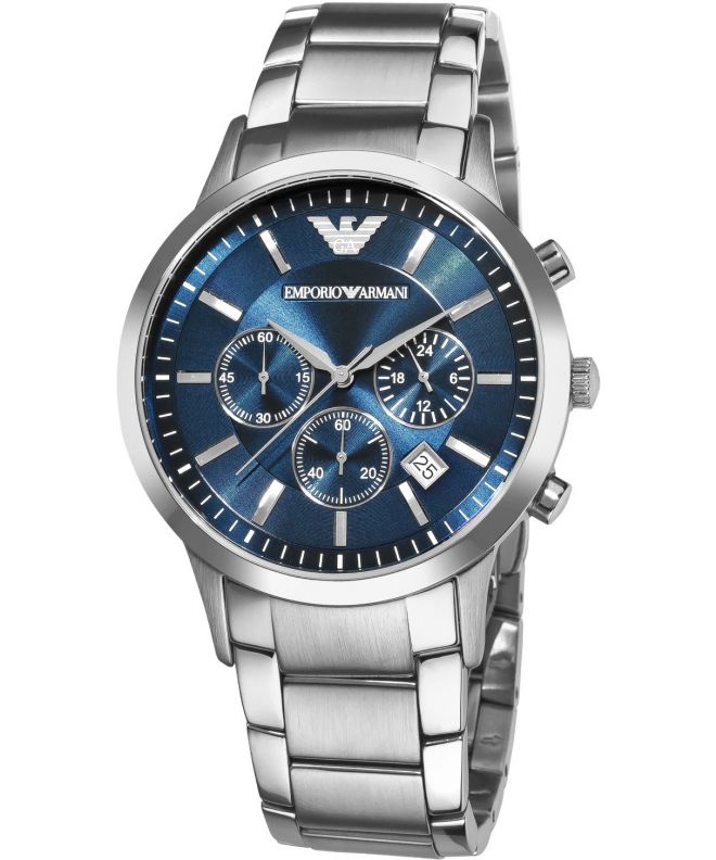 Emporio Armani Renato Dial and Silver Stainless Steel 43mm Men's Watch | AR2448