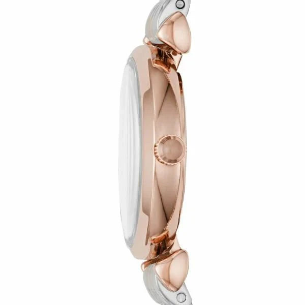 Emporio Armani Gianni T-Bar Rose Gold Dial and Rose Gold Stainless Steel 32mm Women's Watch | AR11223