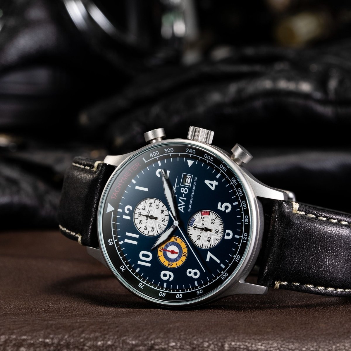 AVI - 8 Classic Chronograph Midnight Black | TIME Watches