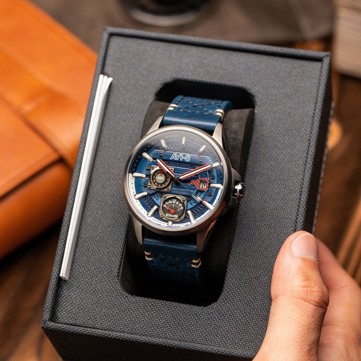 AVI - 8 Hawker Harrier Farley Multifunction Regiment Blue Men's Watch | AV - 4098 - 03 | TIME Watches